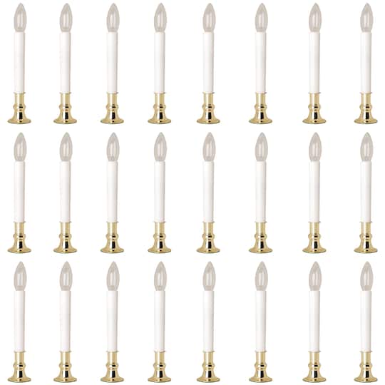 24 Pack: 7&#x22; Electric Candle Lamp with Sensor by Ashland&#x2122;